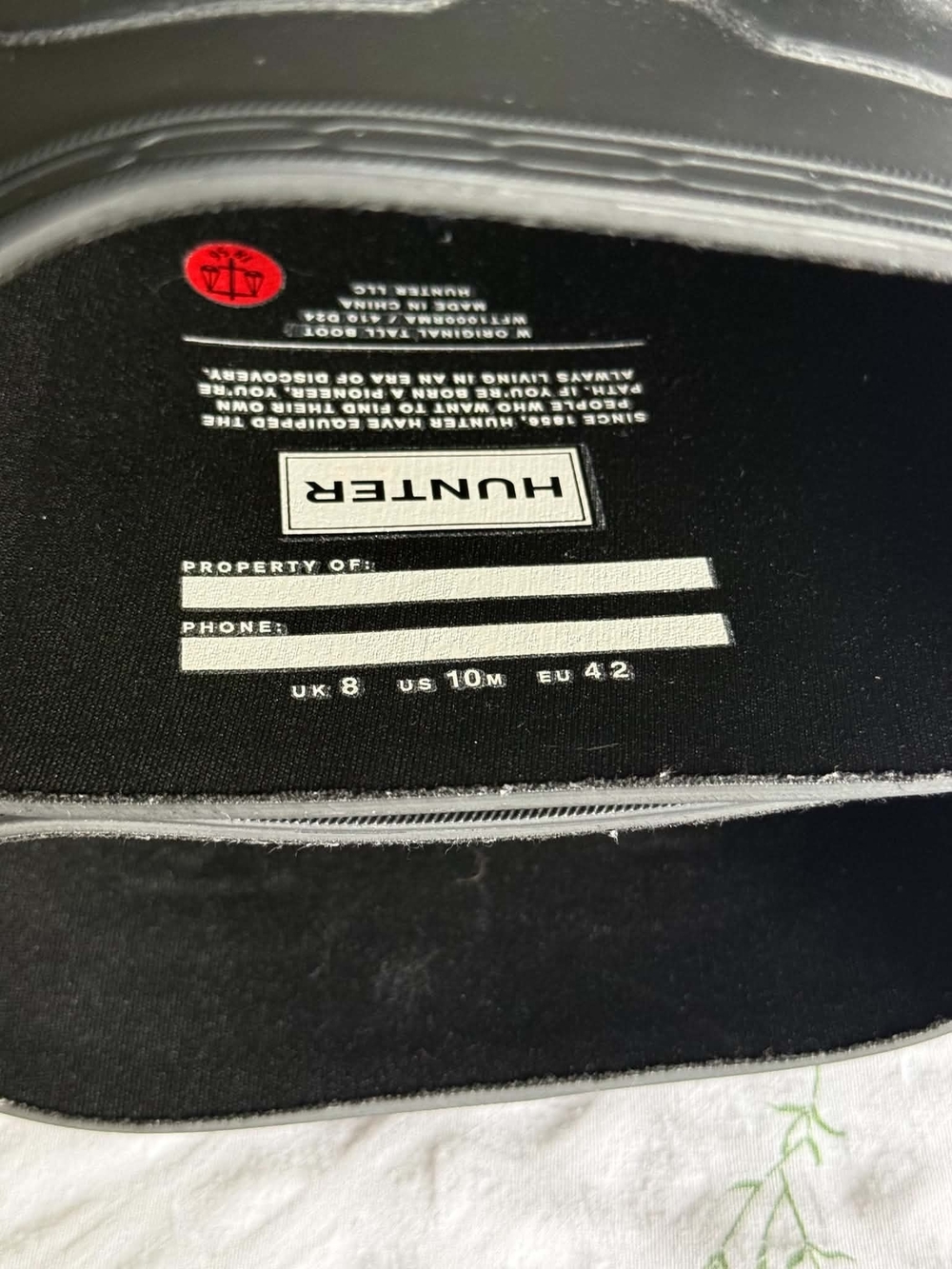 Hunter Original Tall Rain Boots - Black - Picture 4 of 8